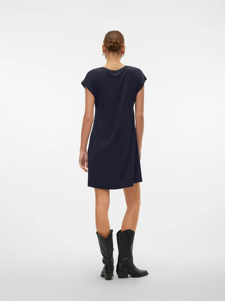 Vmava Sl Knee Dress - Navy - Afbeelding 6