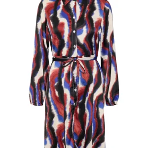 Vmfrei L/s Abk Dress Wvn Lcs - Rood Dessin