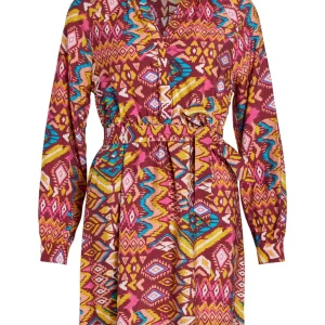 Vidogma Eth L/s Short Dress/su/ls - Roze Dessin