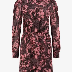 Abilena Rose Snake Dress - Roze Dessin
