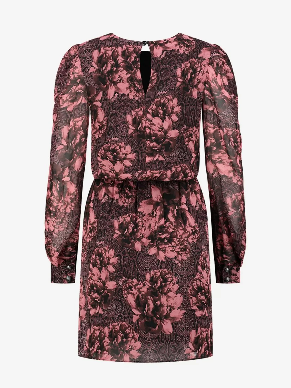 Abilena Rose Snake Dress - Roze Dessin - Afbeelding 3