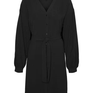 Vmeye L/s Abk Dress Wvn Btq Ga - Zwart