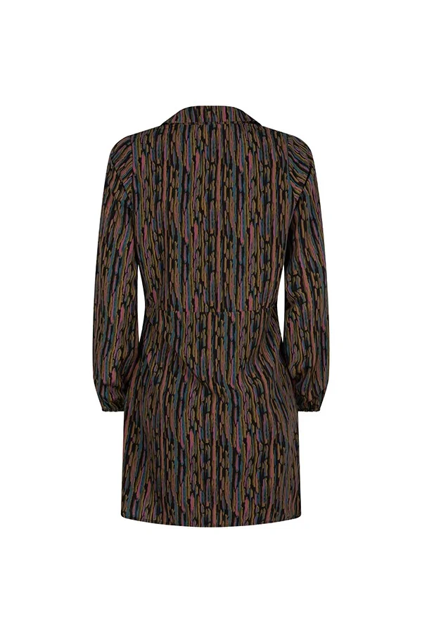 Dress Sara - Grijs Dessin - Afbeelding 3