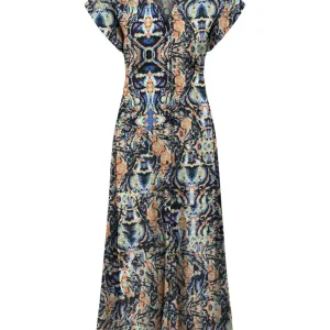 Onlnova Life Vis Mollie Long Dress - Multicolor