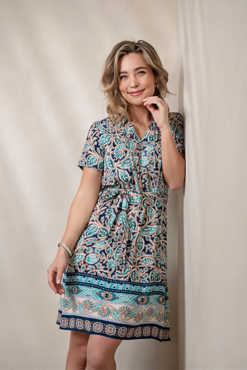 Farha - Blauw Dessin - Afbeelding 4