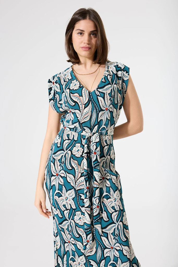 Jurk Km Print - Blauw Dessin - Afbeelding 4