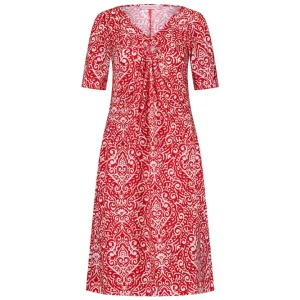 Cher Paisley Dress - Rood Dessin