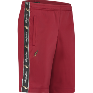 Australian Korte Broek Met Zwarte Bies Bordeaux Rood
