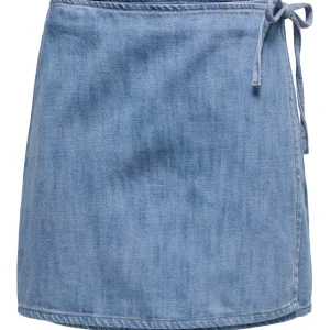 Onlnoelle Wrap Skirt Dnm Yor - Blue Denim