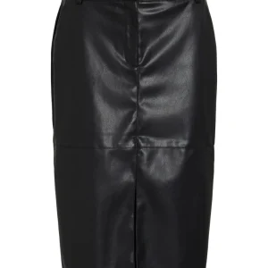 Vidagmar Hw Midi Coated Skirt - Noos - Zwart