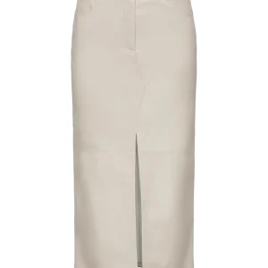 Onlrima Faux Leather Long Skirt Otw - Beige