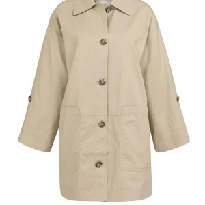 Oversized Jas Van Katoen - Zand