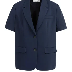 Blazer Met Korte Mouwen - Navy