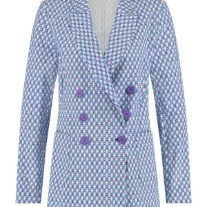 Milano Star Blazer - Paars Dessin