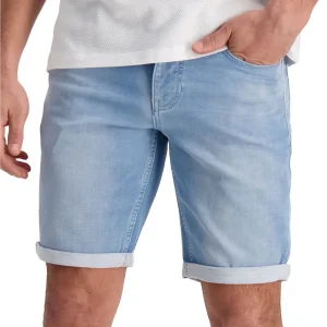 California Den.short Bleached - Blue Denim