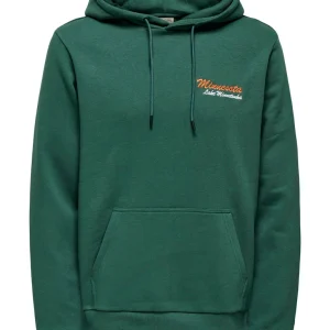 Onsceres Kenny Reg Ls Hoodie Sweat - Groen