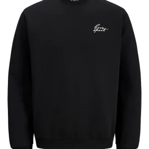 Jcodust Script Sweat Crew Neck - Zwart