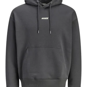 Jcoclub Backprint Sweat Hood - Antraciet