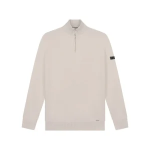 Knitted Quarter Zip - Zand