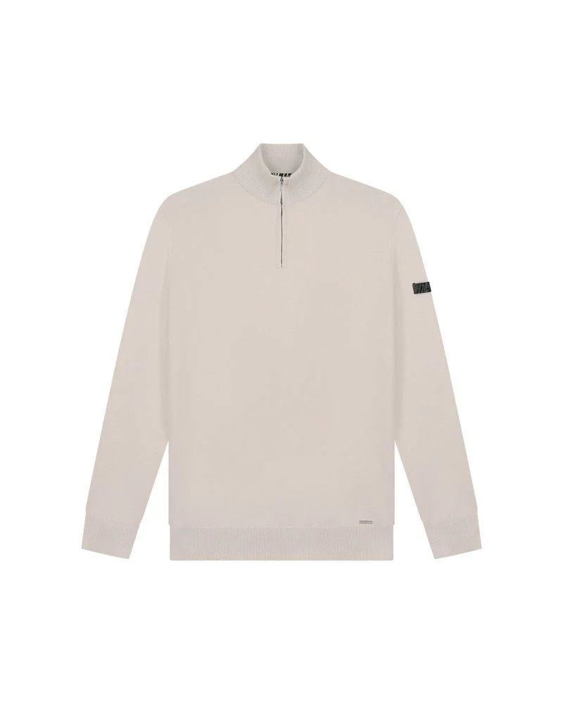 Knitted Quarter Zip - Zand - Afbeelding 2