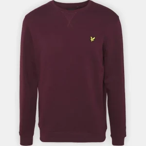 Cotton Merino Crew Neck - Bordeaux