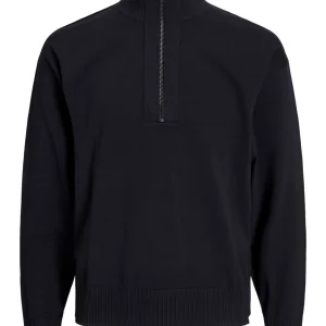 Jcocollective Knit Half Zip - Zwart