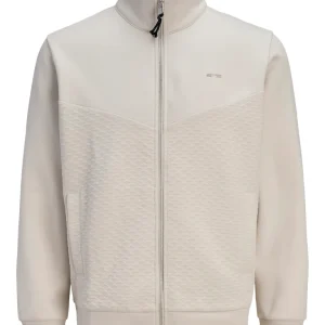 Jprblufrankie Sweat Zip High Neck Smu - Beige