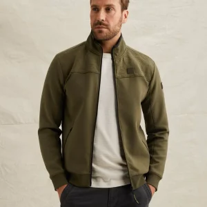 Zip Jacket Interlock Sweat - Army