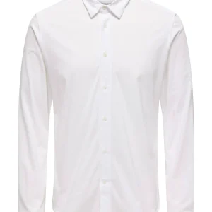 Onsrobin B/u Ls Stretch Shirt Noos Frml - Wit