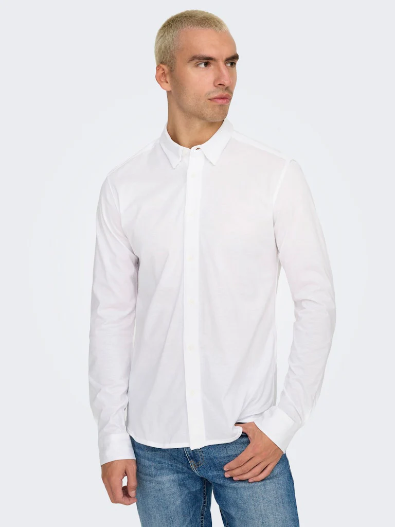Onsrobin B/u Ls Stretch Shirt Noos Frml - Wit - Afbeelding 7
