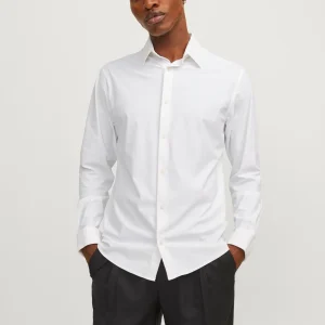 Jprblaactive Stretch L/s Shirt Sn - Wit