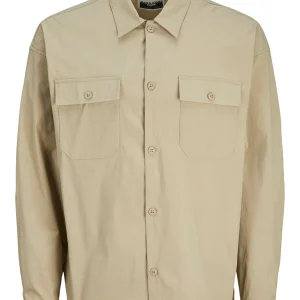 Jcooutdoor Overshirt Ls Sn - Beige