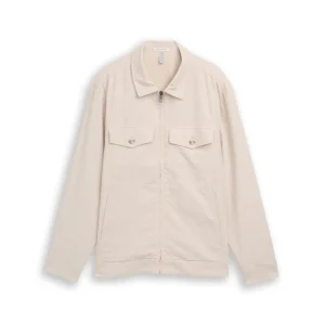 Cotton Linnen Shirt Jacket - Beige