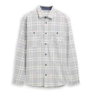 Coruduroy Check Shirt - Ecru Dessin