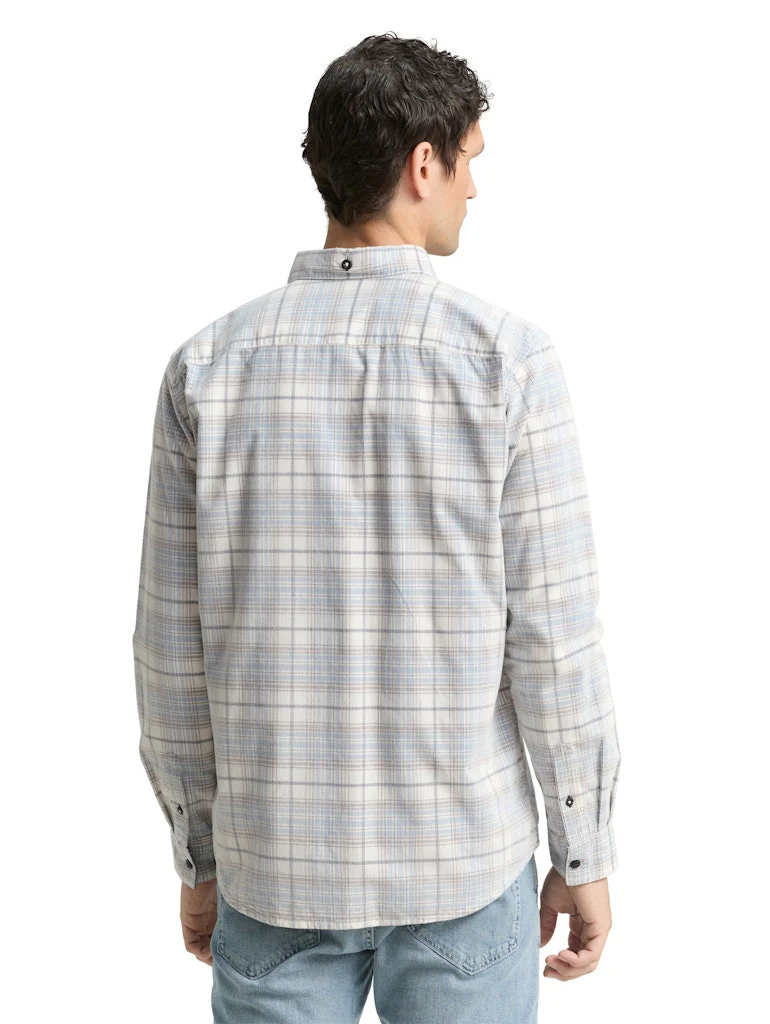 Coruduroy Check Shirt - Ecru Dessin - Afbeelding 5
