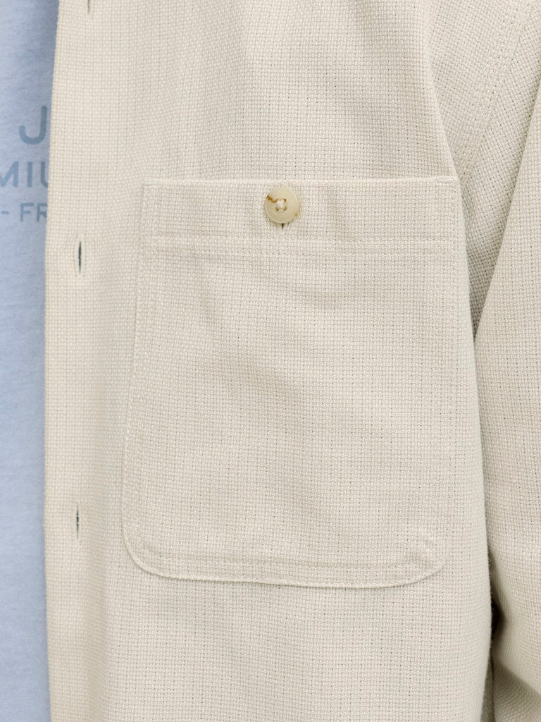 Jprblurayle Linen Bl. Solid Ls Shirt Sn - Ecru Dessin - Afbeelding 4