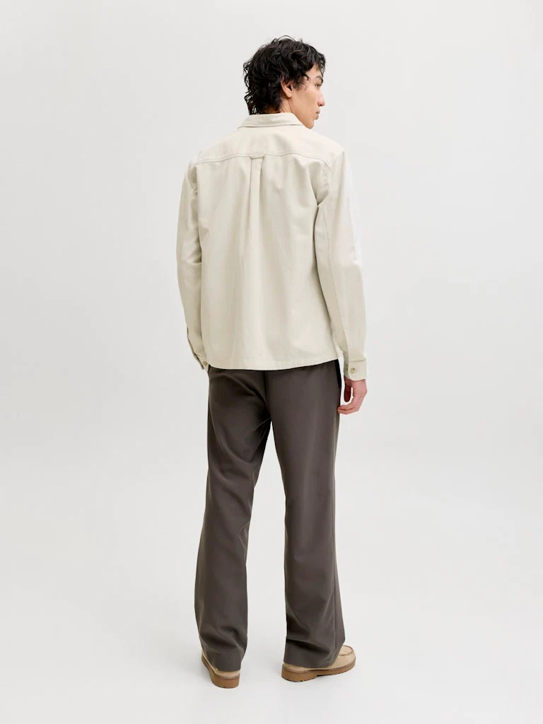 Jprblurayle Linen Bl. Solid Ls Shirt Sn - Ecru Dessin - Afbeelding 7