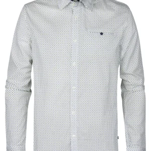 Men Shirt Long Sleeve Aop - Wit Dessin