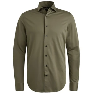 Long Sleeve Shirt Versatile Oxford - Donkergroen