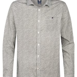 Men Shirt Long Sleeve Aop - Groen Dessin