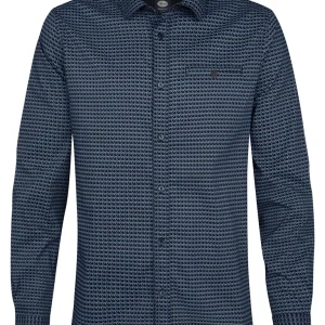 Men Shirt Long Sleeve Aop - Lichtblauw