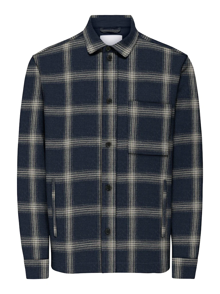 Onsaiden Checked Twill Shirt Frml - Blauw Dessin