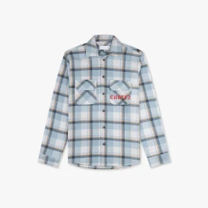 Interbellum Flannel - Blauw Dessin
