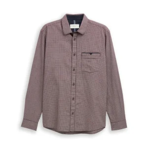 Structure Shirt L/s - Rood Dessin