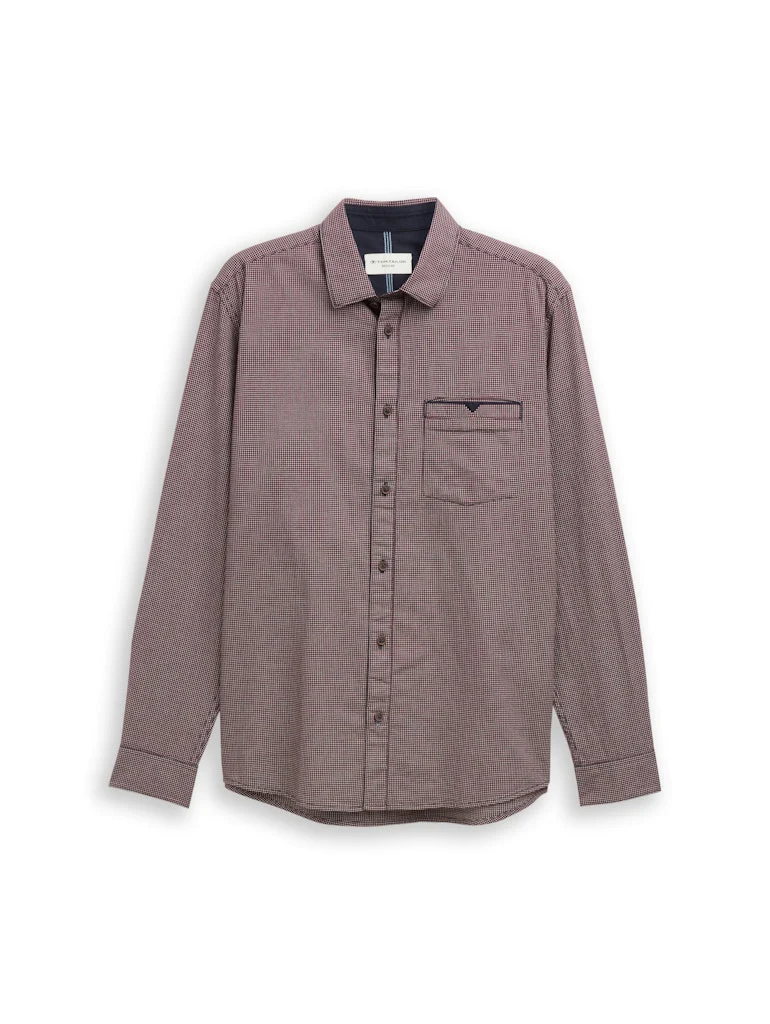 Structure Shirt L/s - Rood Dessin - Afbeelding 2