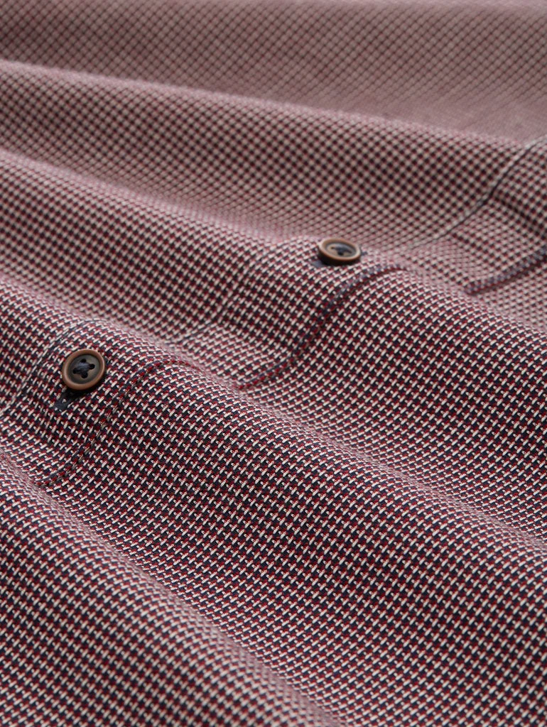 Structure Shirt L/s - Rood Dessin - Afbeelding 3