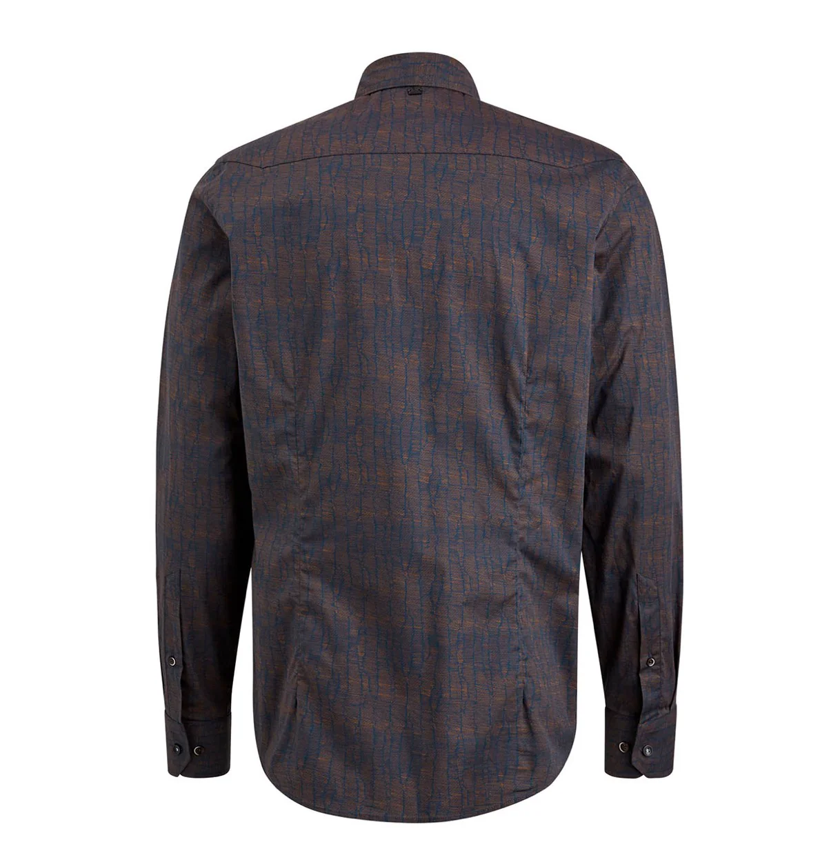Long Sleeve Shirt Print On Fine Po - Bruin Dessin - Afbeelding 3