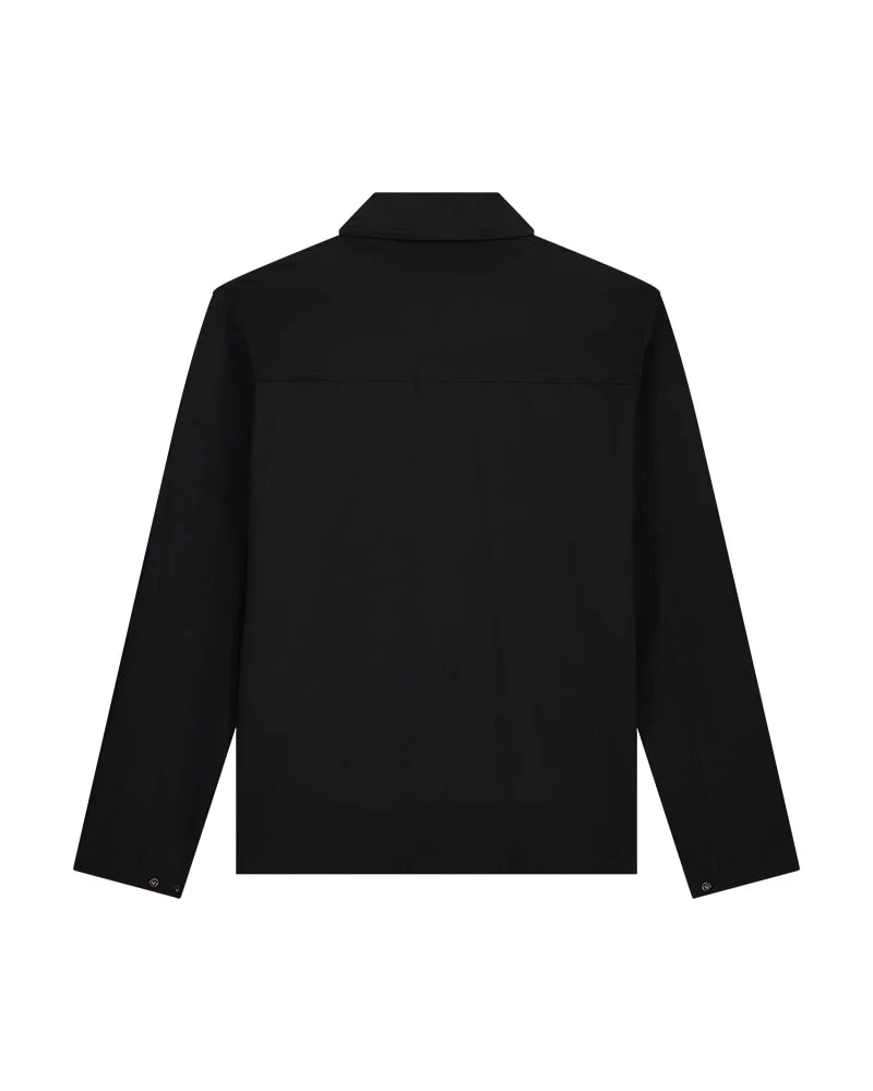 Cotton Zip Overshirt - Zwart - Afbeelding 3