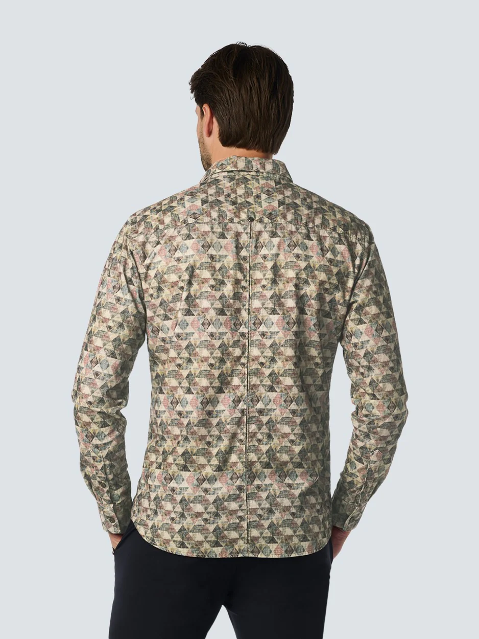 Shirt Strech Allover Printed - Grijs Dessin - Afbeelding 5