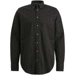 Long Sleeve Shirt Allover Print On - Zwart Dessin